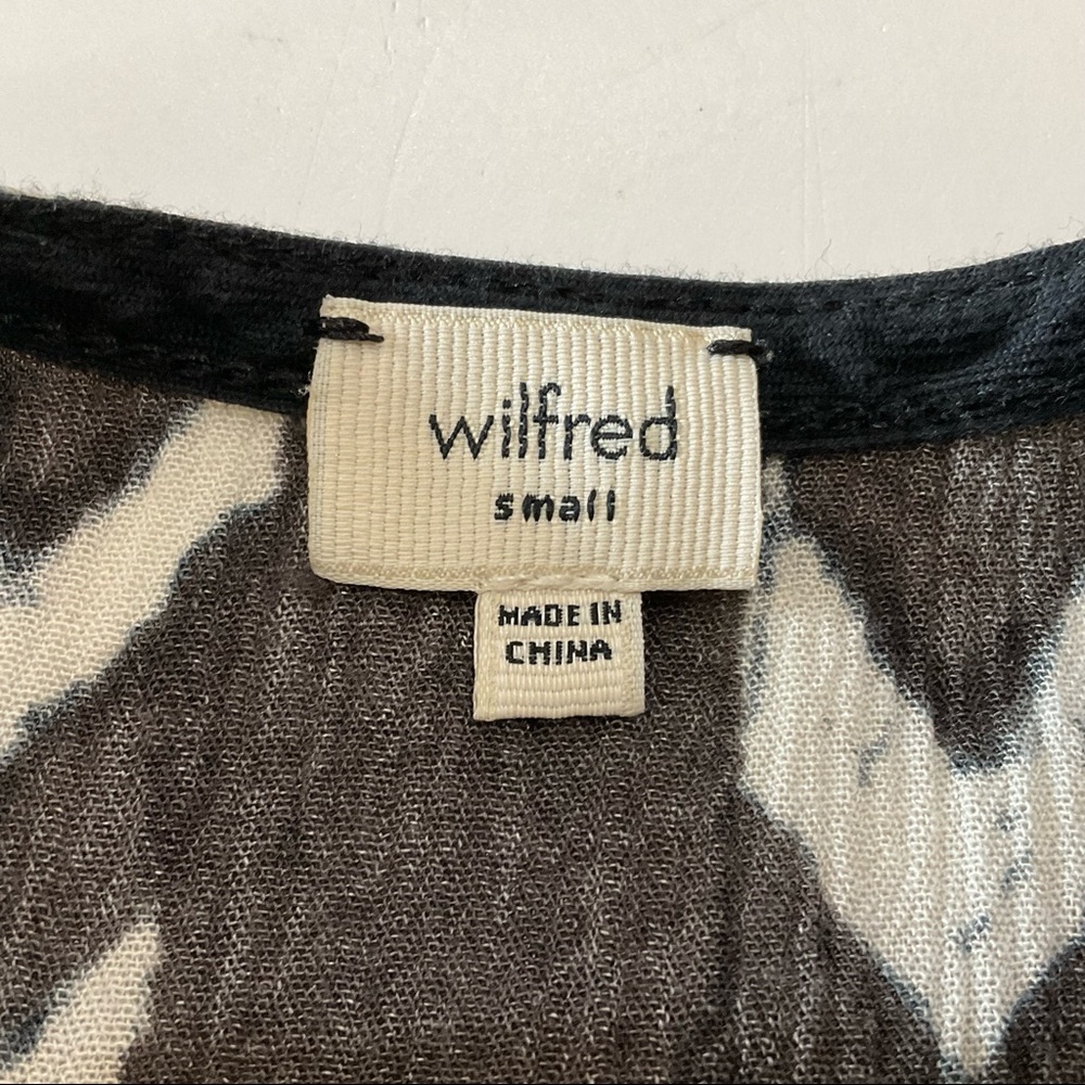 Aritzia Wilfred Knit Sleeveless Mini Dress Aztec Print Size S - Picture 10 of 12